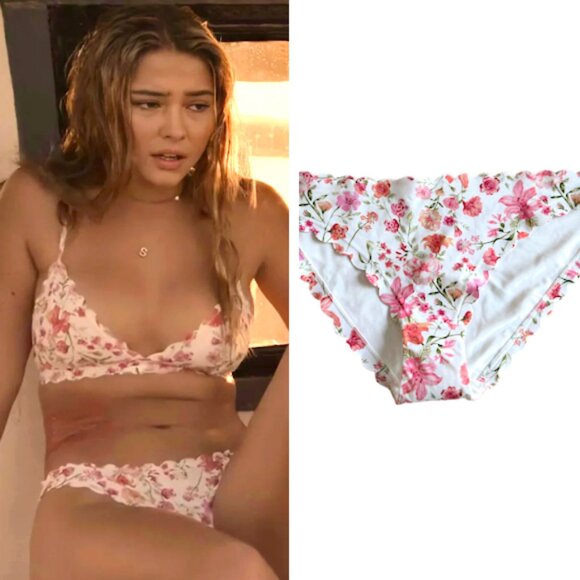 H&M Floral Scalloped Bikini Bottoms ASO Sarah Cameron - Picture 1 of 7